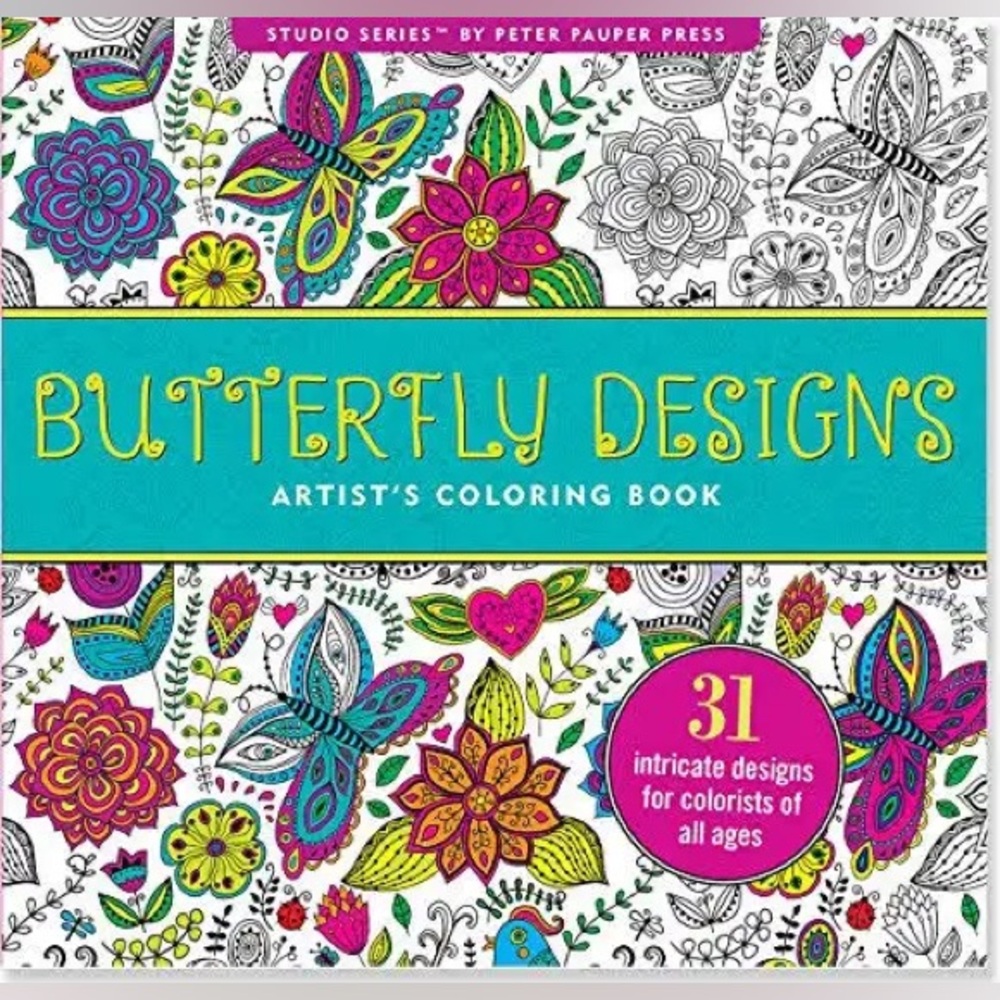 Butterfly Designs Coloring Book